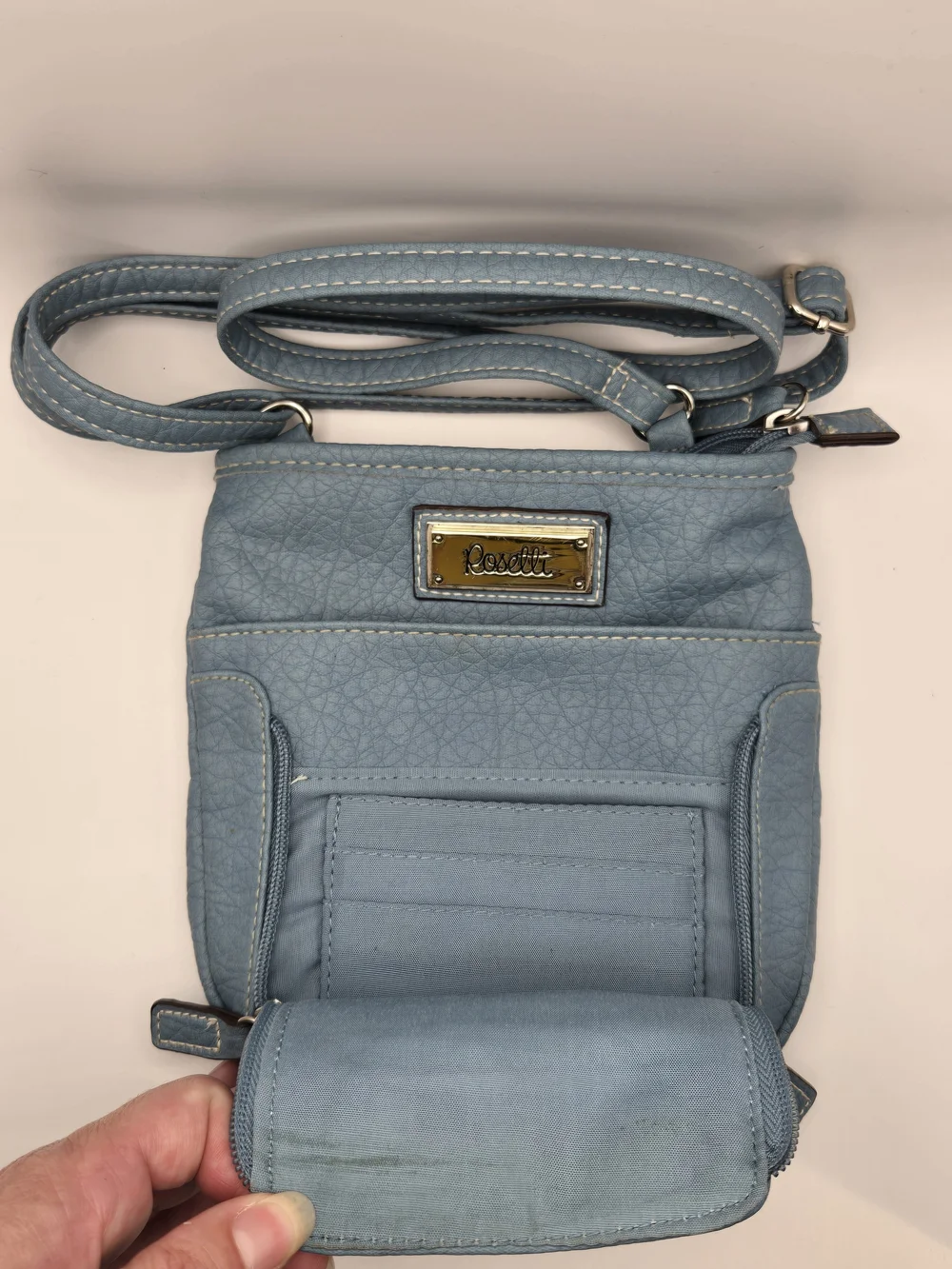 Rosetti Light Blue Crossbody Bag